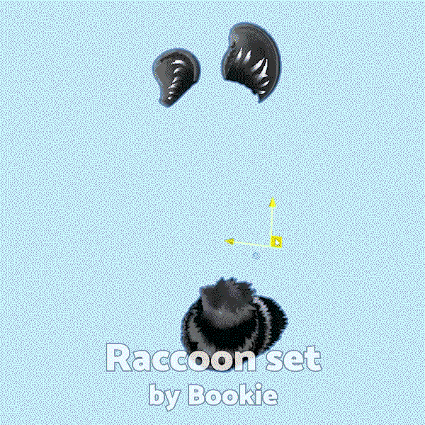 Raccoon Set (ears & tail)