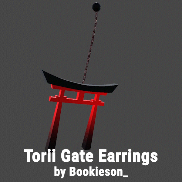 Japanese Torii Gate Earrings Set