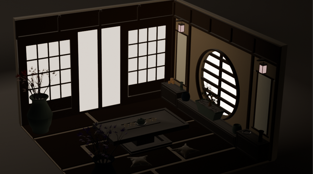 Chinese Zen Room – Editable FBX & OBJ