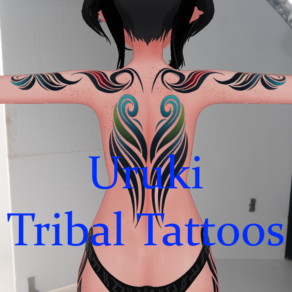 【Tribal Tattoos】 Uruki 「ウルキ」 4K Tribal Body Texture