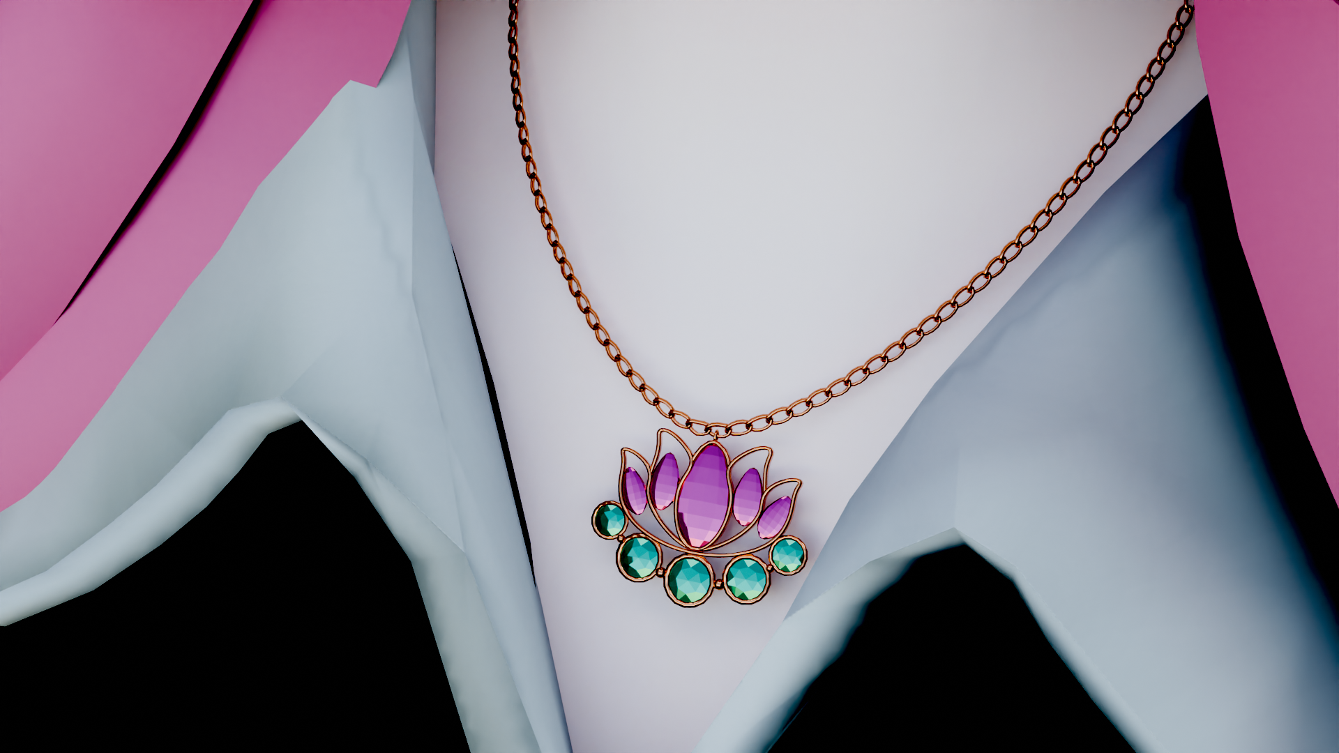 Kitsu Charm Set rings, hair pin, necklaces