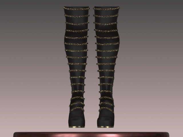 Leather boots
