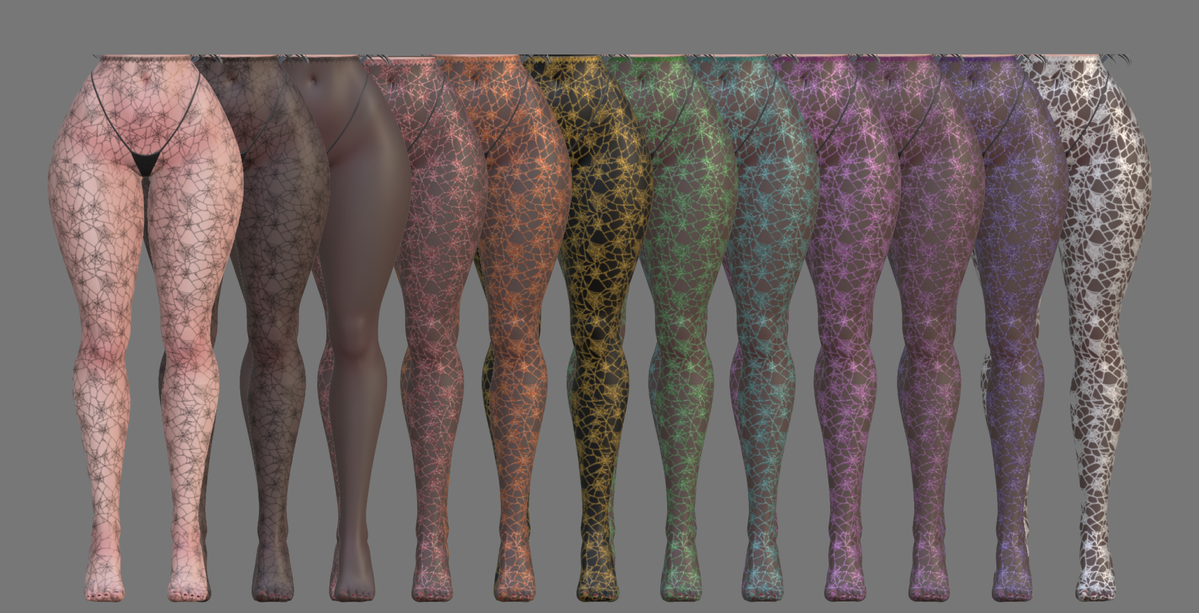 Spiderweb net Stockings - Venus V2 Texture