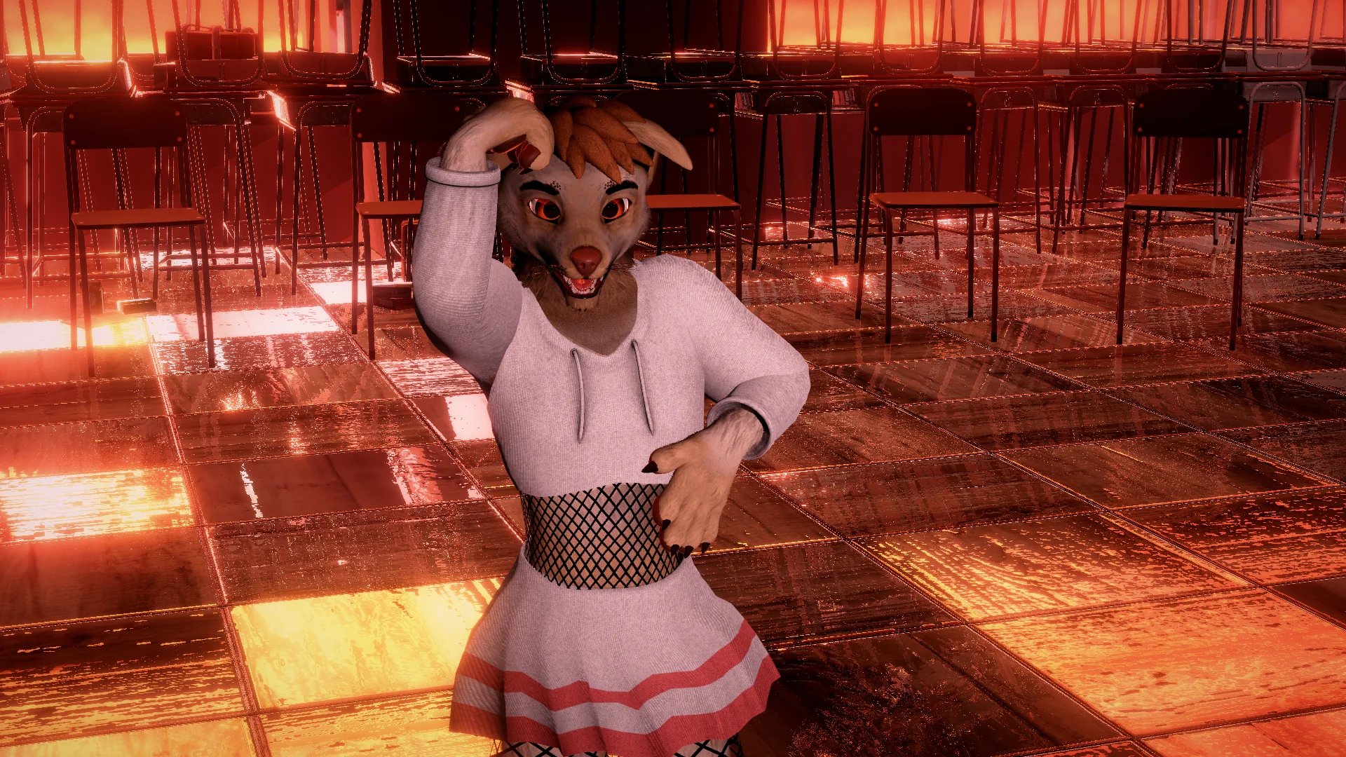 Rust Whisker Femboy Outfit