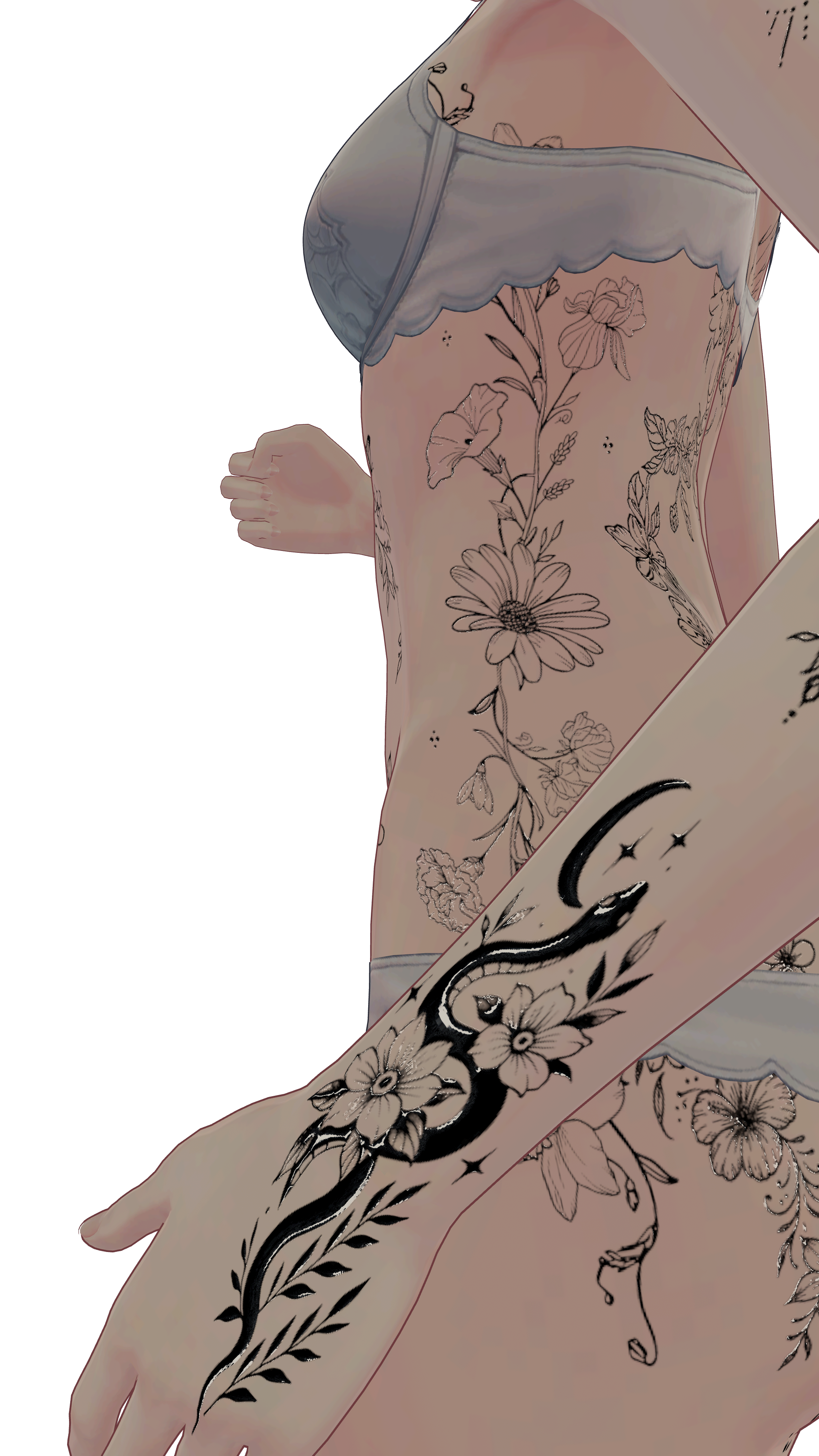 Moonlit Petal Rite ( 月下花儀 )/ tattoo ( タトゥー )