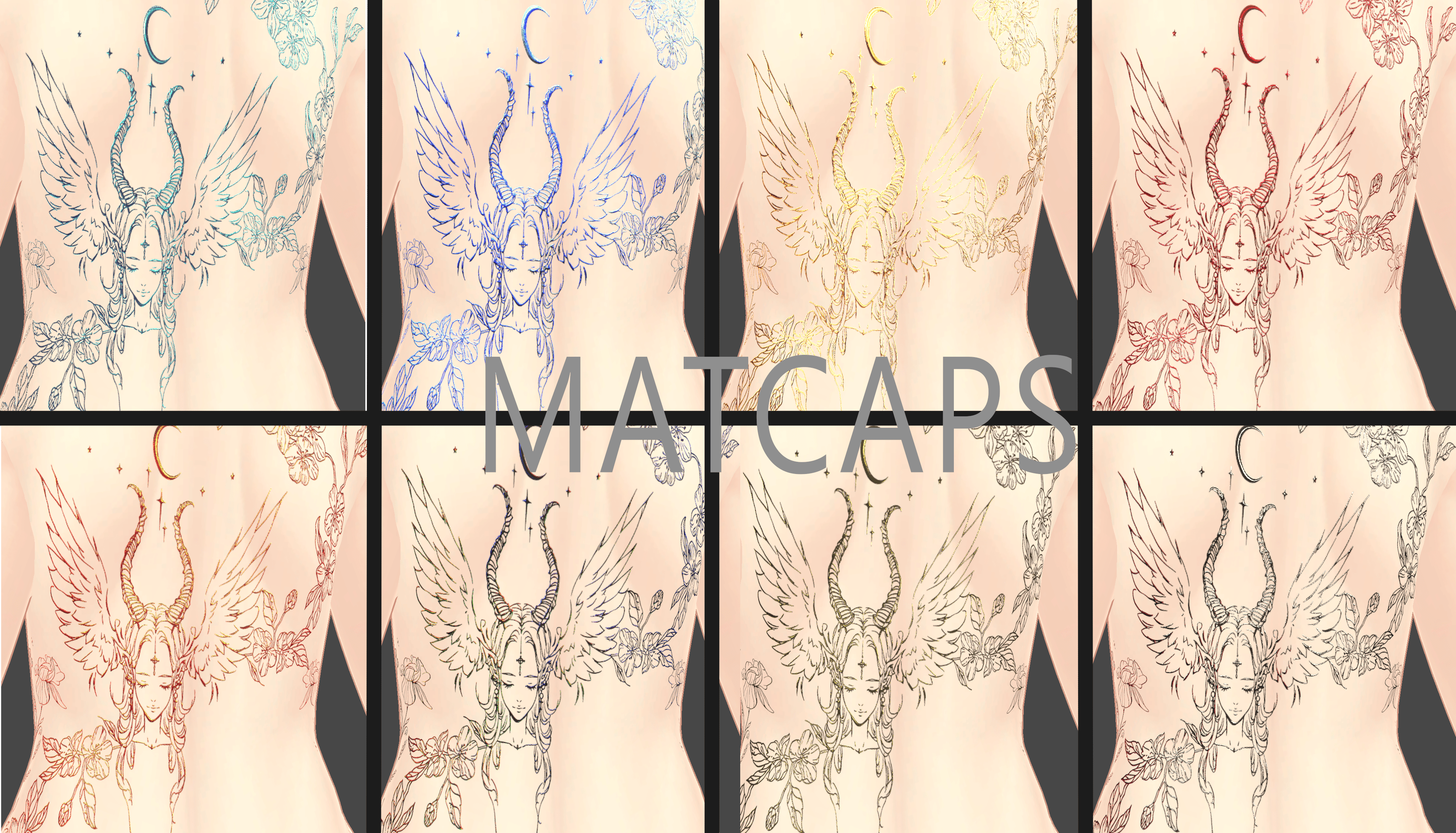 Moonlit Petal Rite ( 月下花儀 )/ tattoo ( タトゥー )