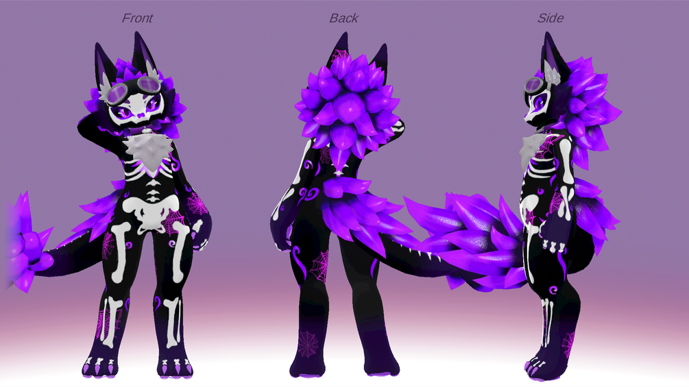 Spooky (Purple) Chibi Novabeast Texture
