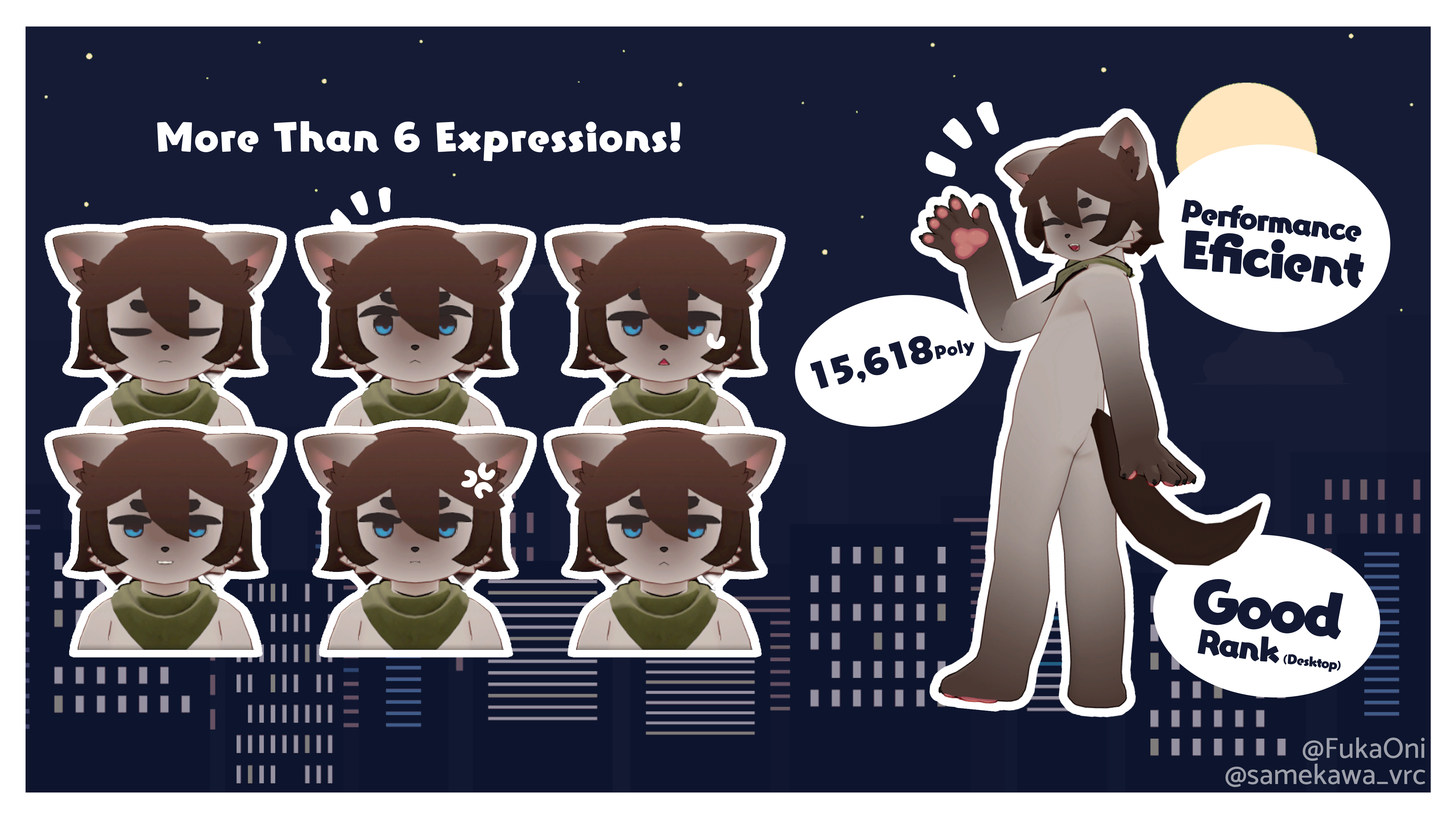 Miau V2 + Straywear - Feline VRChat Avatar