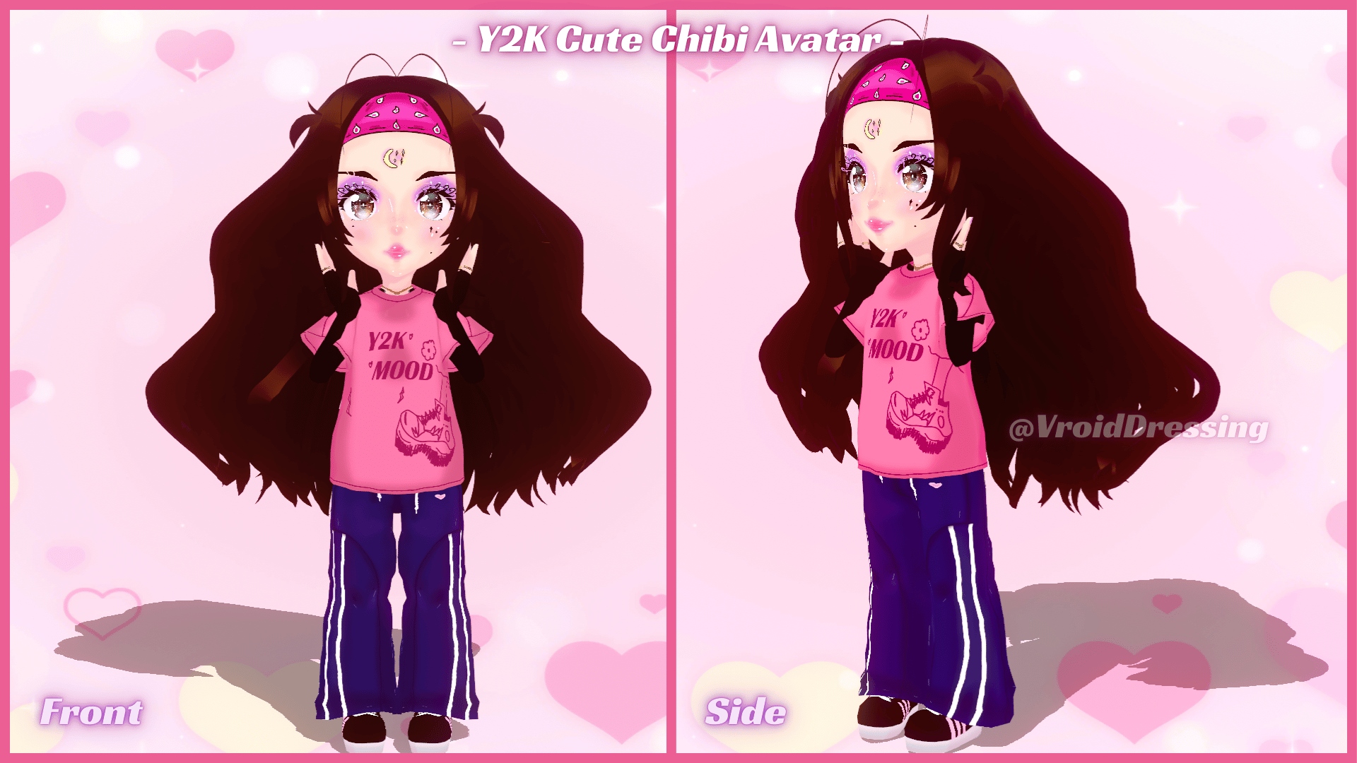 Y2K Cute 3D Chibi Vroid Avatar