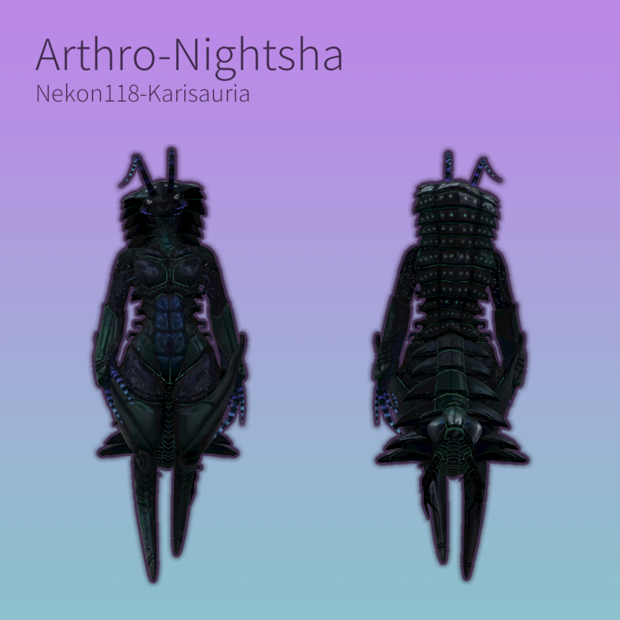 Arthropleura Nightshade textures