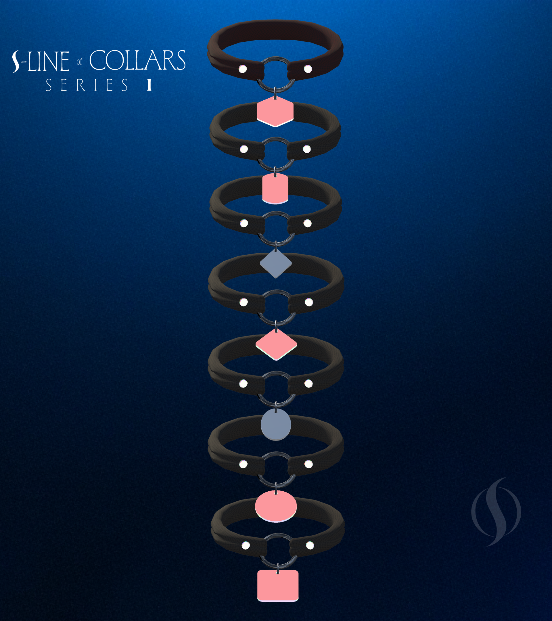 VRChat | S-LINE Collar Series I (Fits ANY Avatar!)