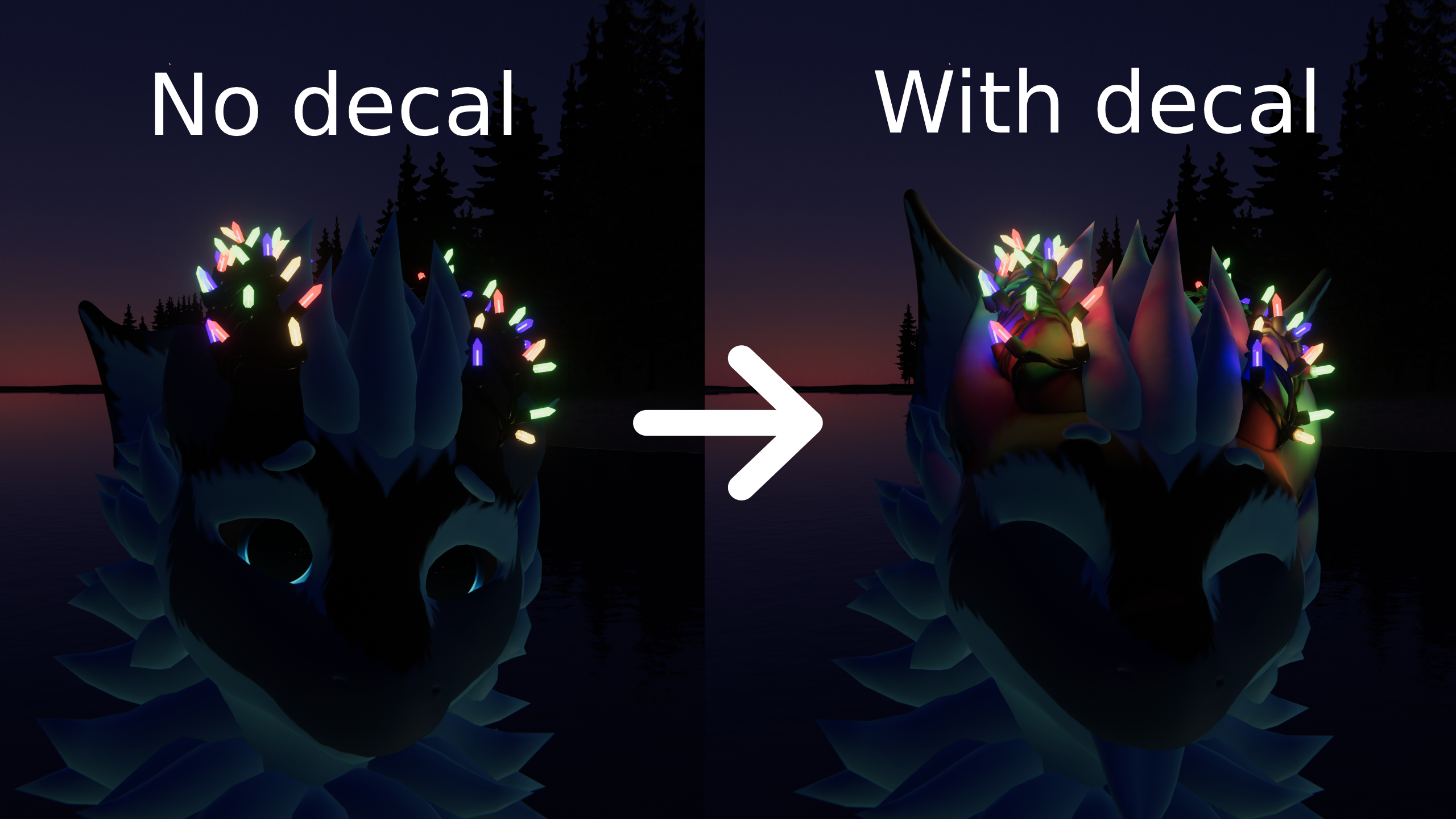 Nardoragon Glowing Horn Christmas Lights