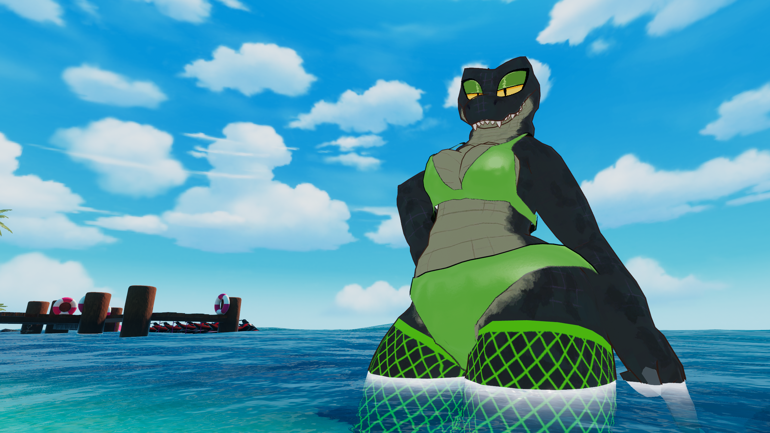 Gooby Gator, Furry avatar for VRC