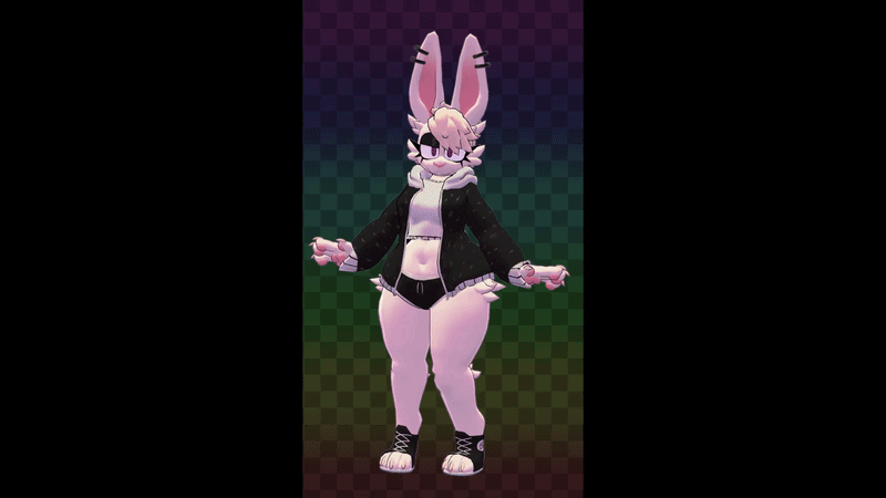 Bouncy Bunny, Furry avatar for VRChat