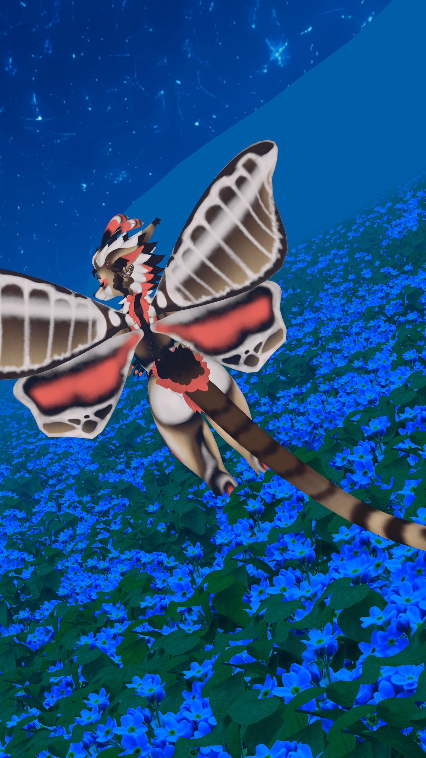 White-lined sphinx Moth Texture - Fox Moth