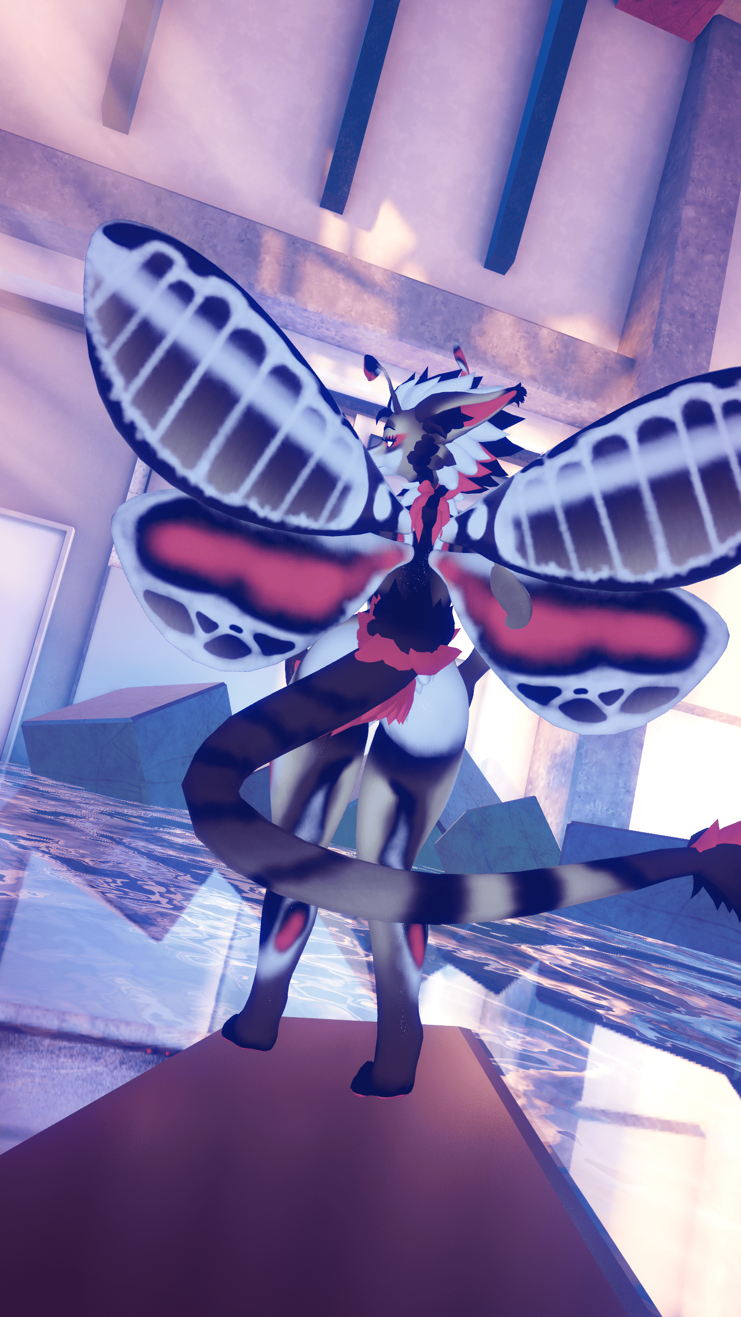 White-lined sphinx Moth Texture - Fox Moth