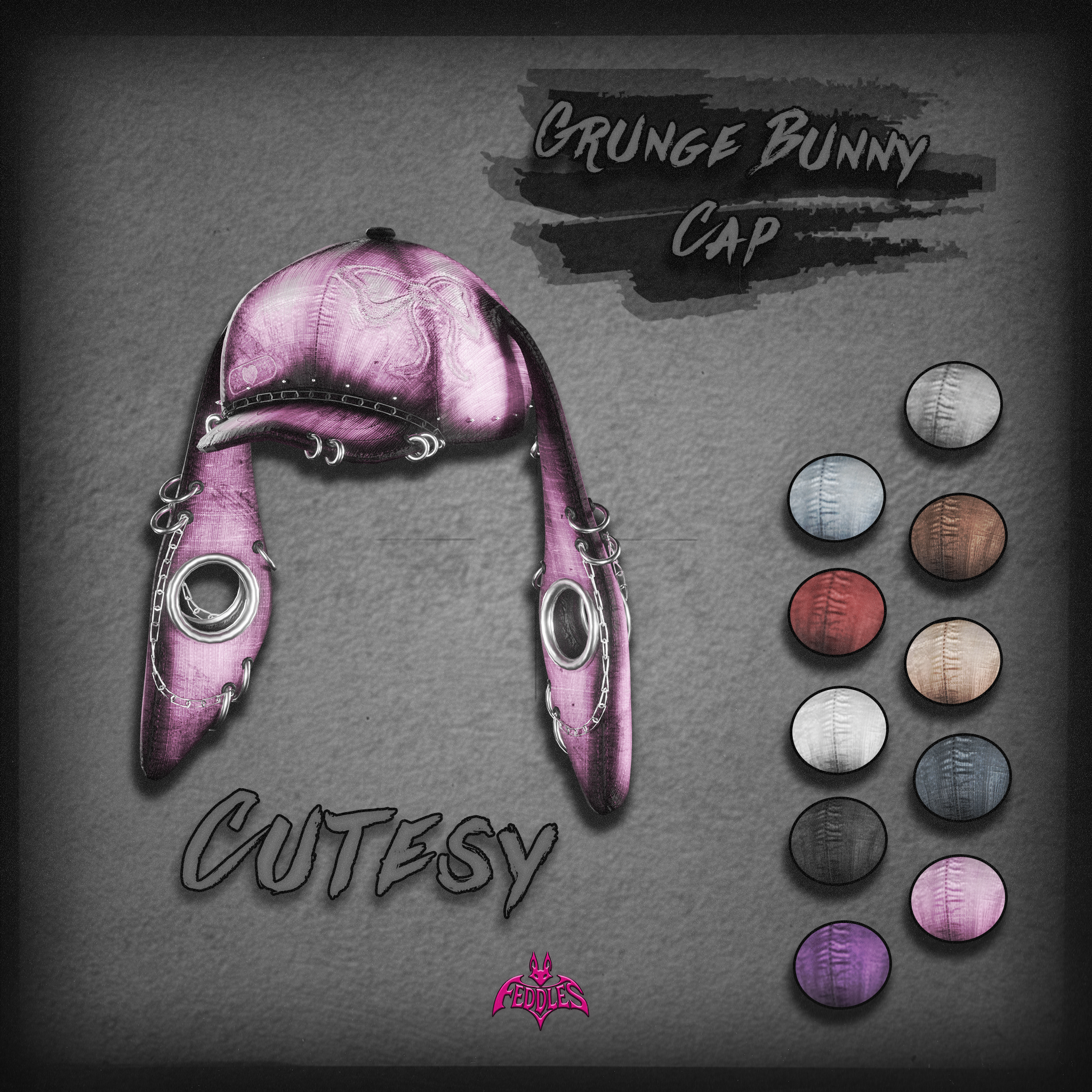 GRUNGE BUNNY CAP
