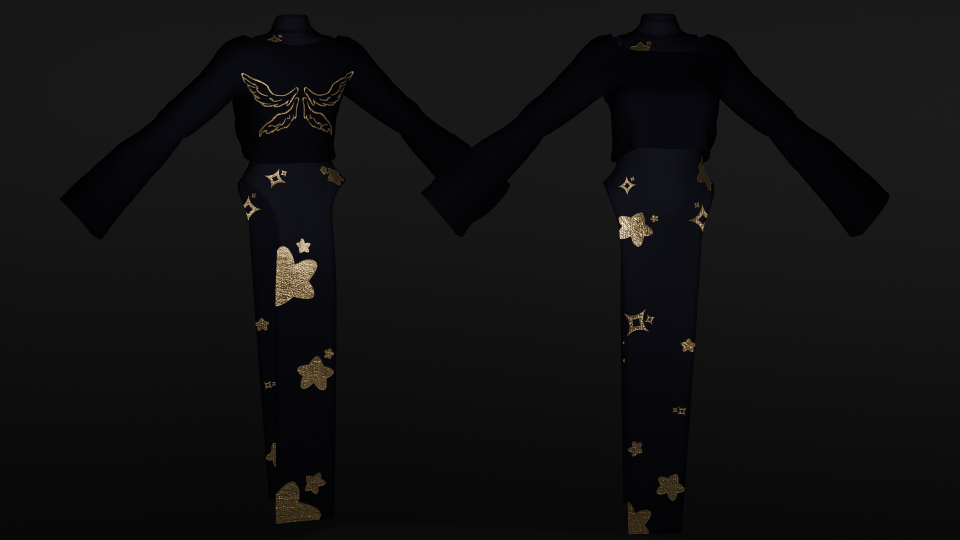 ˶ᵔ ᵕ ᵔ˶ Gown set by houndds ˶ᵔ ᵕ ᵔ˶