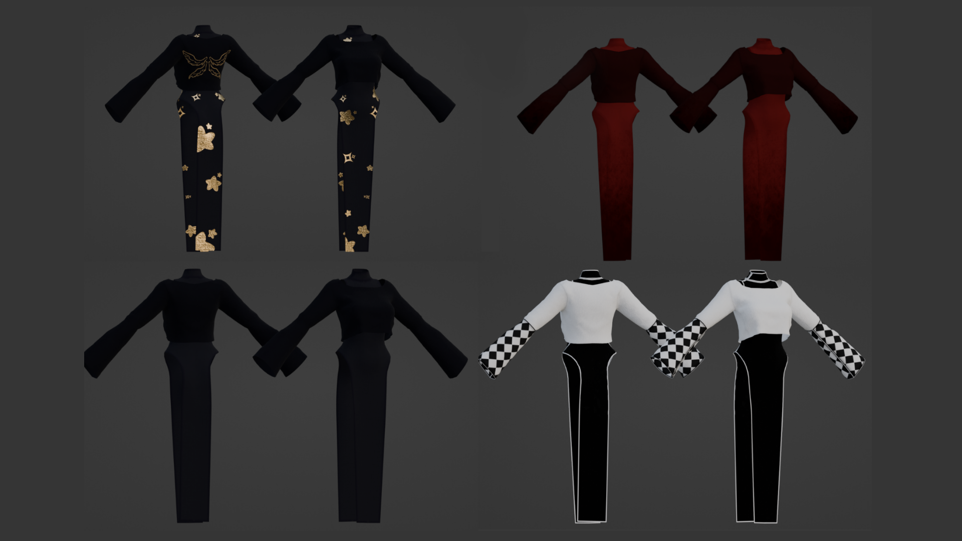 ˶ᵔ ᵕ ᵔ˶ Gown set by houndds ˶ᵔ ᵕ ᵔ˶
