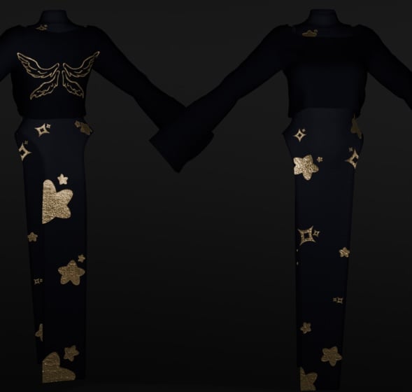 ˶ᵔ ᵕ ᵔ˶ Gown set by houndds ˶ᵔ ᵕ ᵔ˶