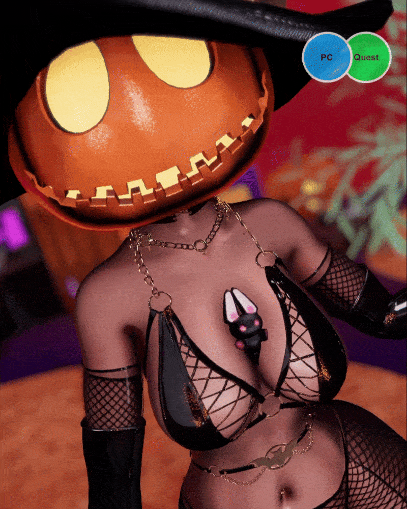 PUMPKIN | WITCH PUMPKIN HEAD | QUEST + PC | SPS | COUPLE FEMALE