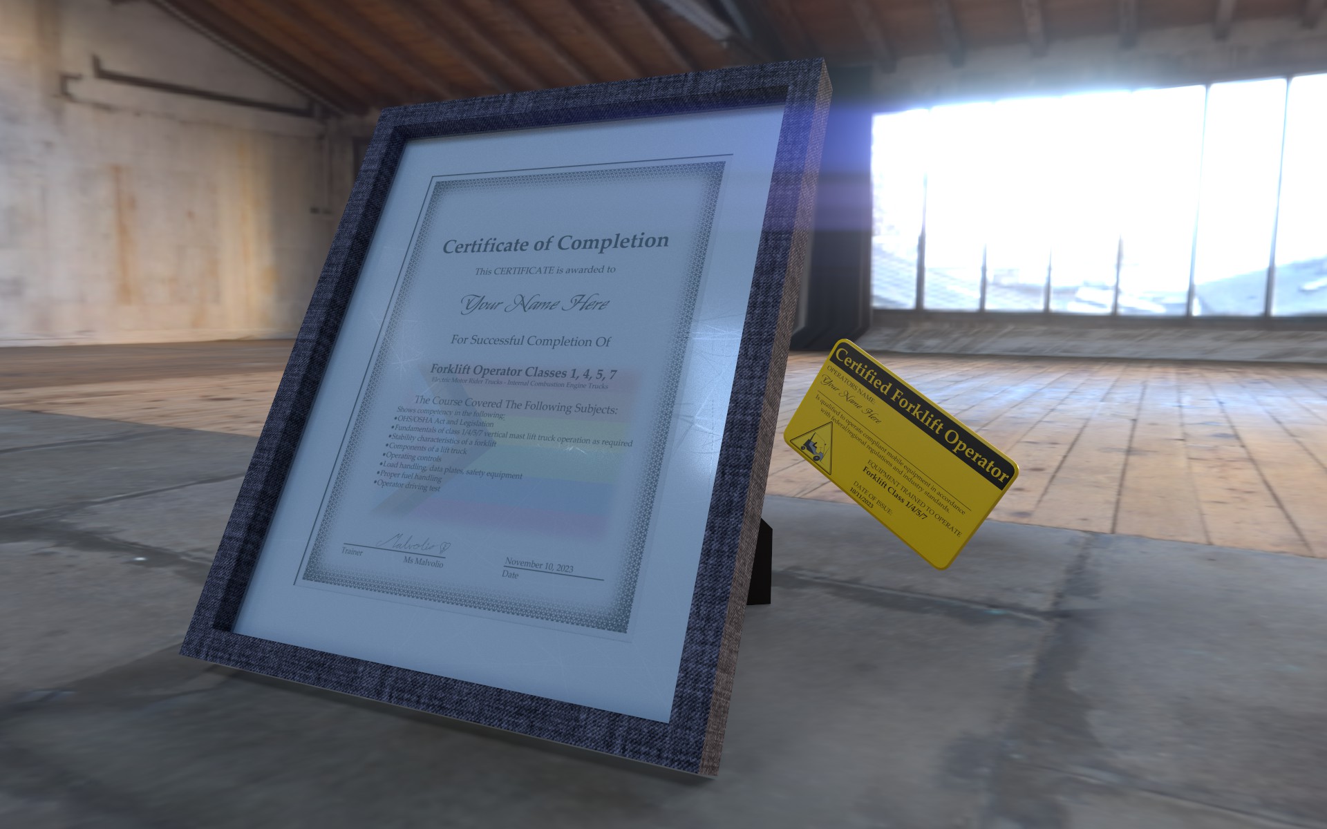 Totally Real Forklift Certification - Almost Guaranteed Real!