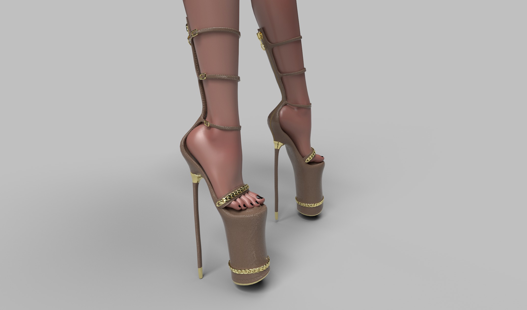 Cuban Strappy Heels