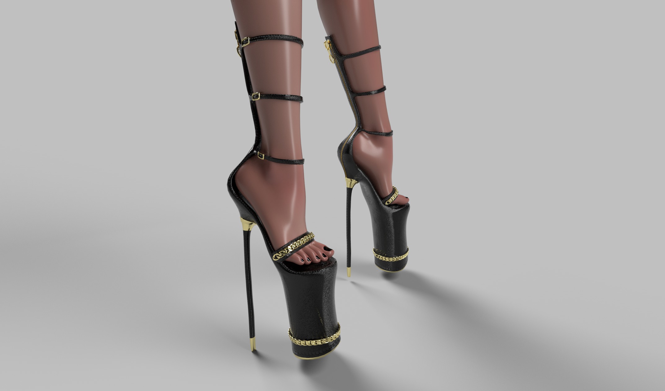 Cuban Strappy Heels