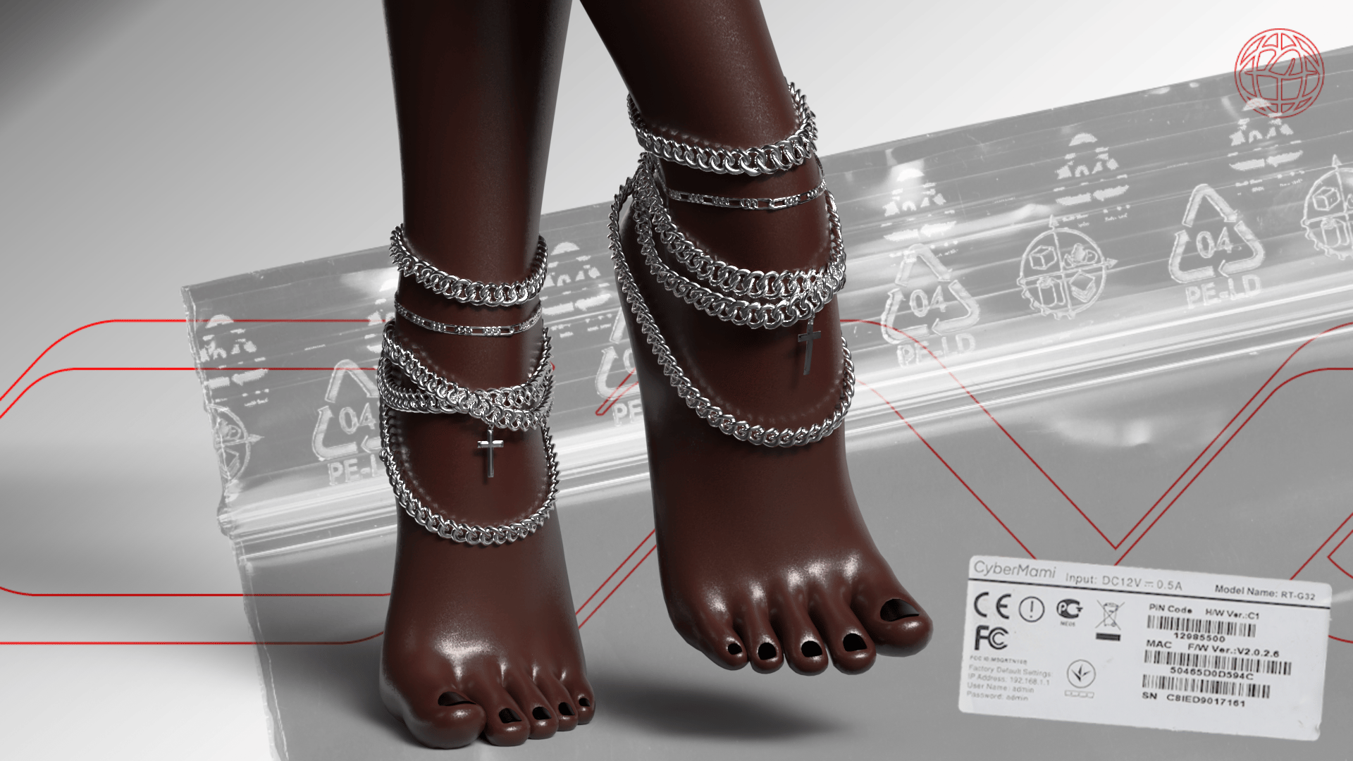Double Cross Me Anklet (NITRO)