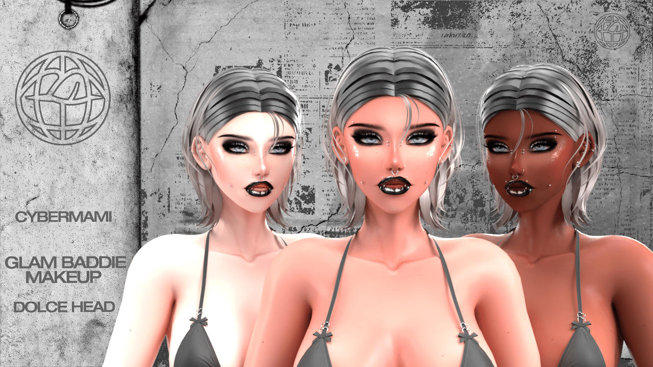 Glam Baddie Makeup Dolce Head