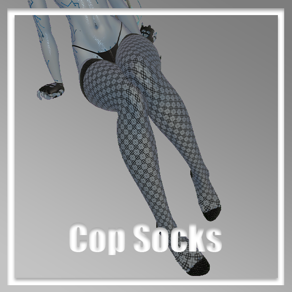 Cop Socks  [Cop Outfit] [Panda, Tori, RP, E-Girl]