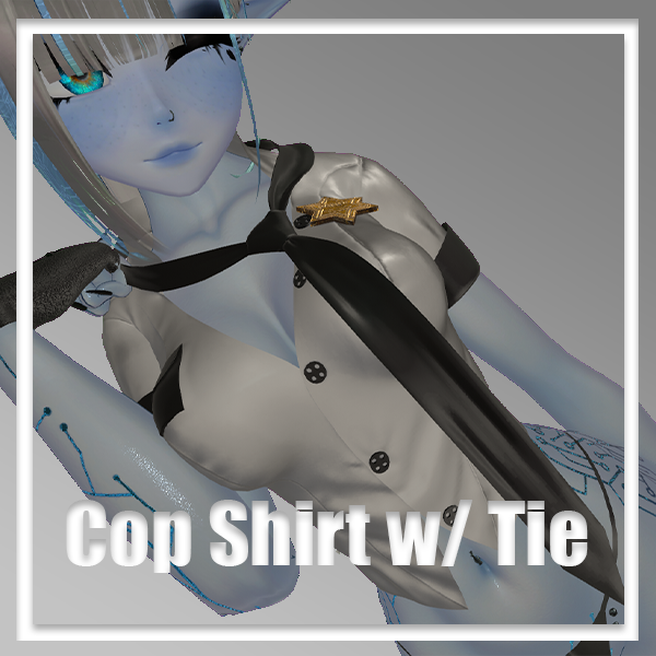 Cop Shirt w/ Tie [Cop Outfit] [Panda, Tori, RP, E-Girl]