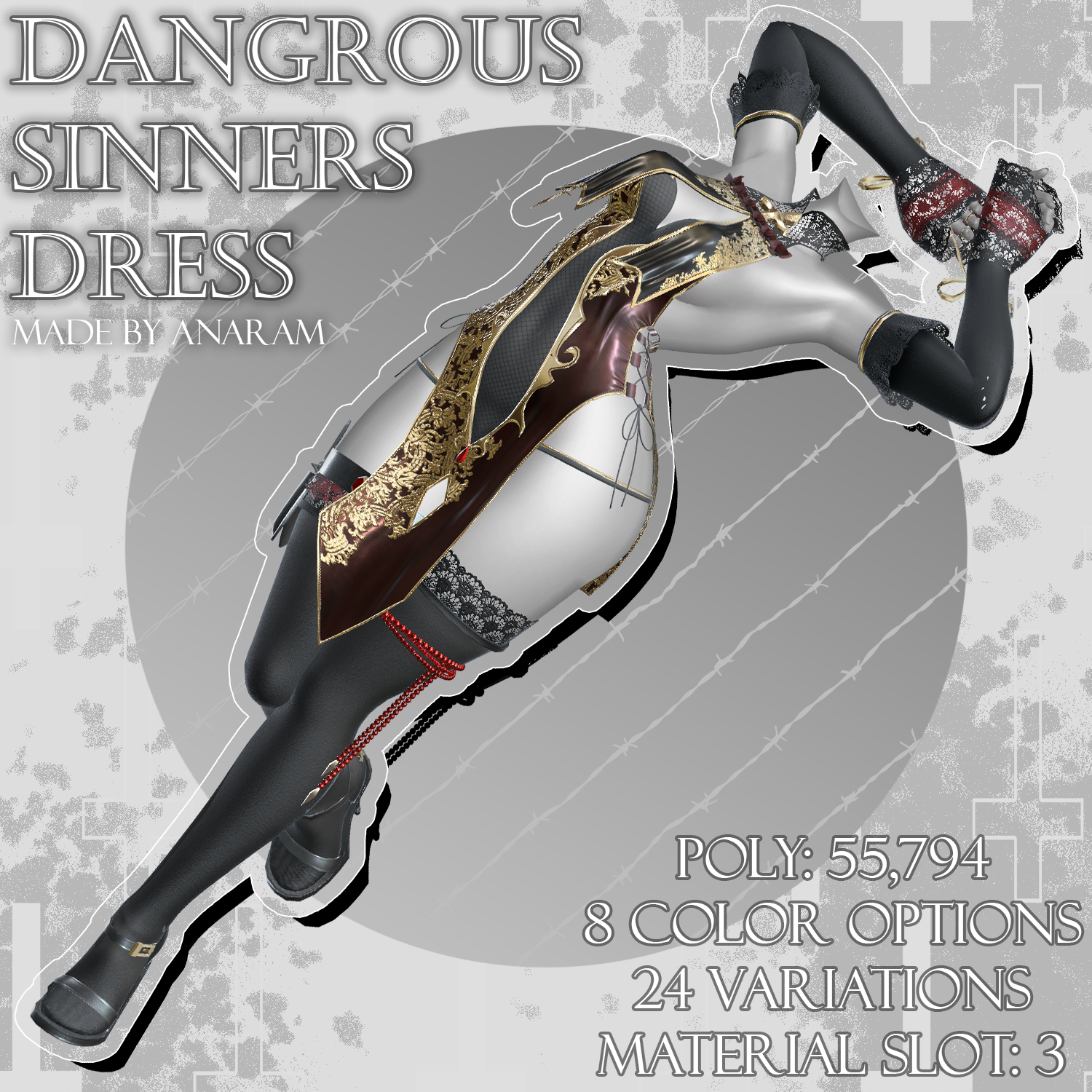 Dangerous Sinners Dress [E-Girl, Zinfit, RP, Tori]