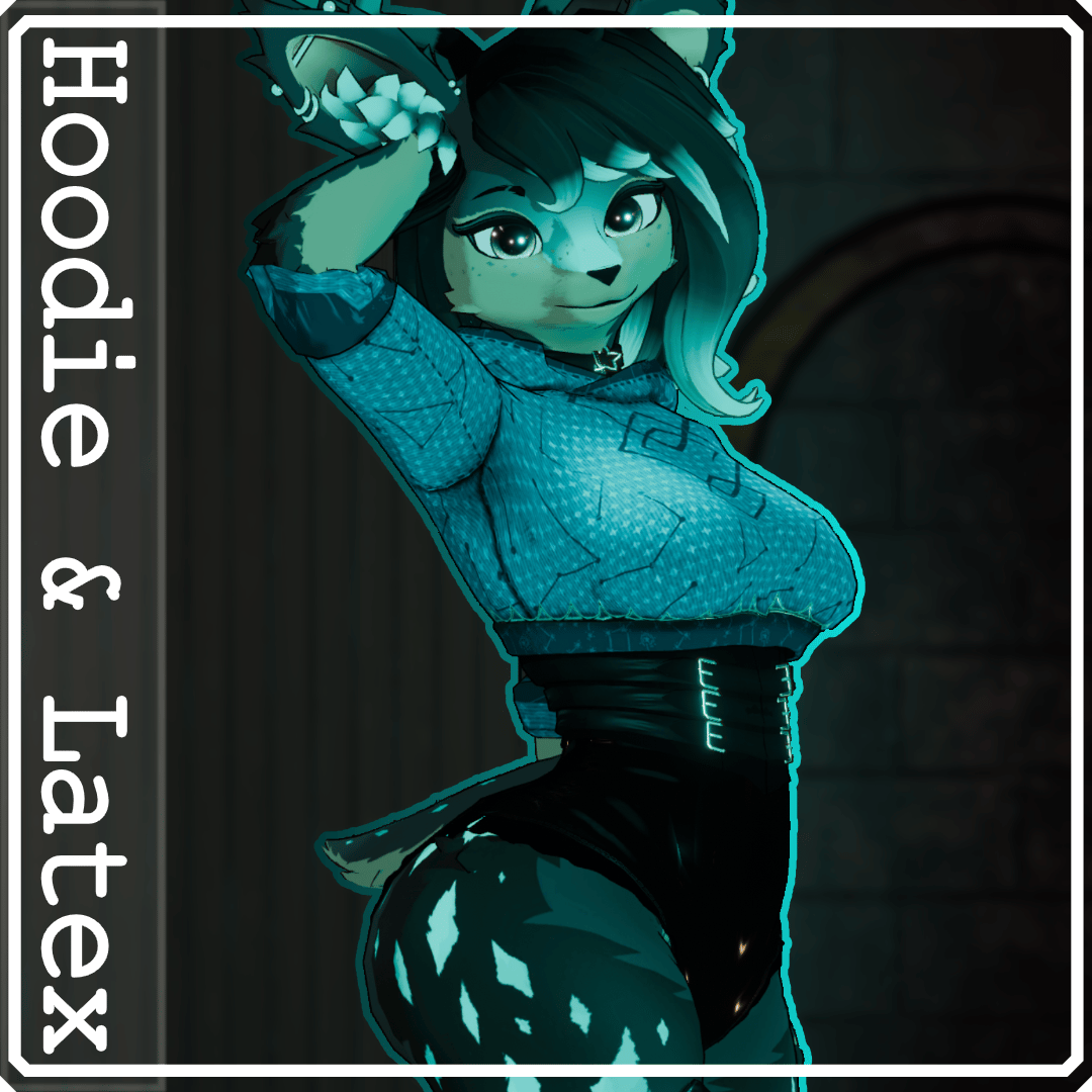 Clover Hoodie & Latex Set
