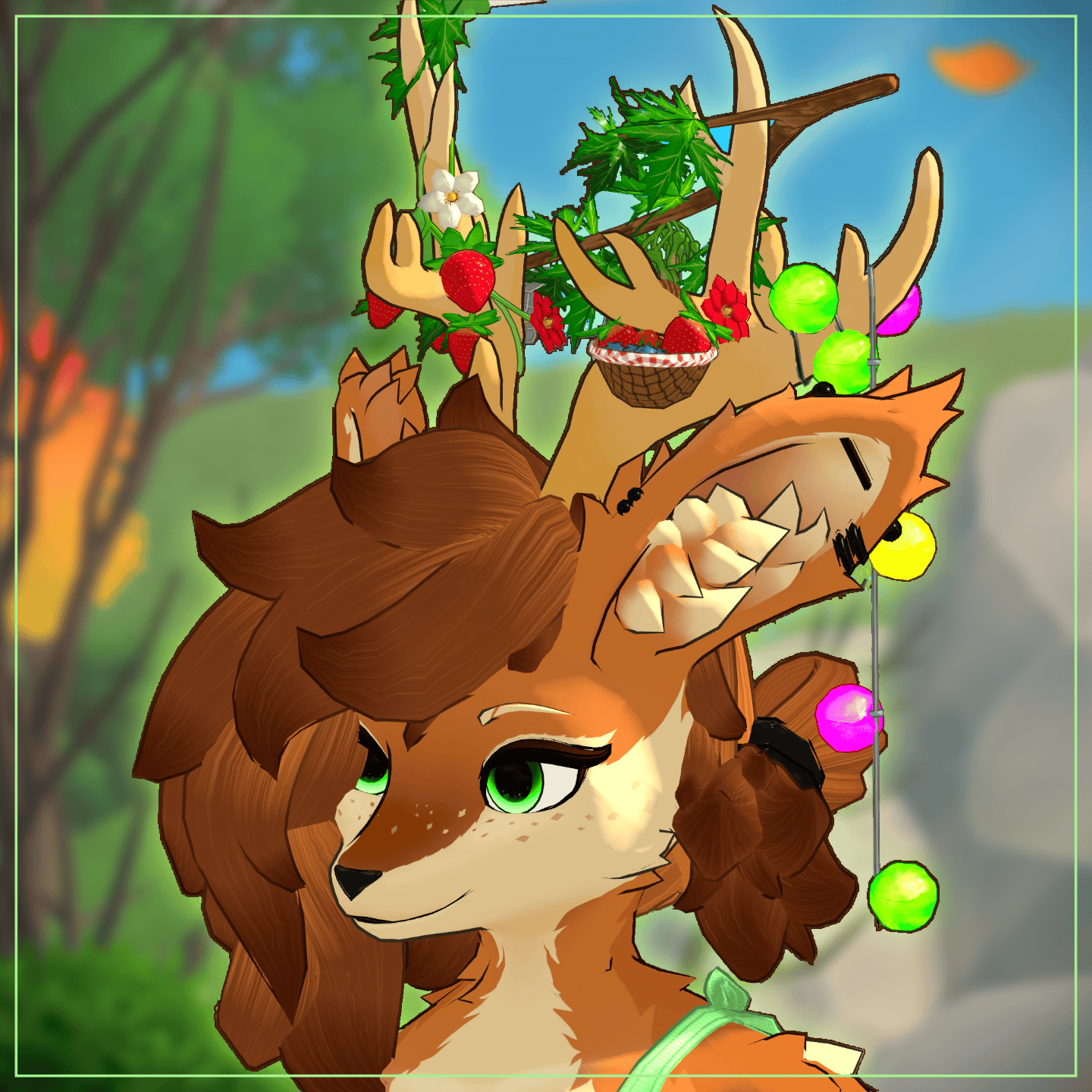 Spring Antler Decorations