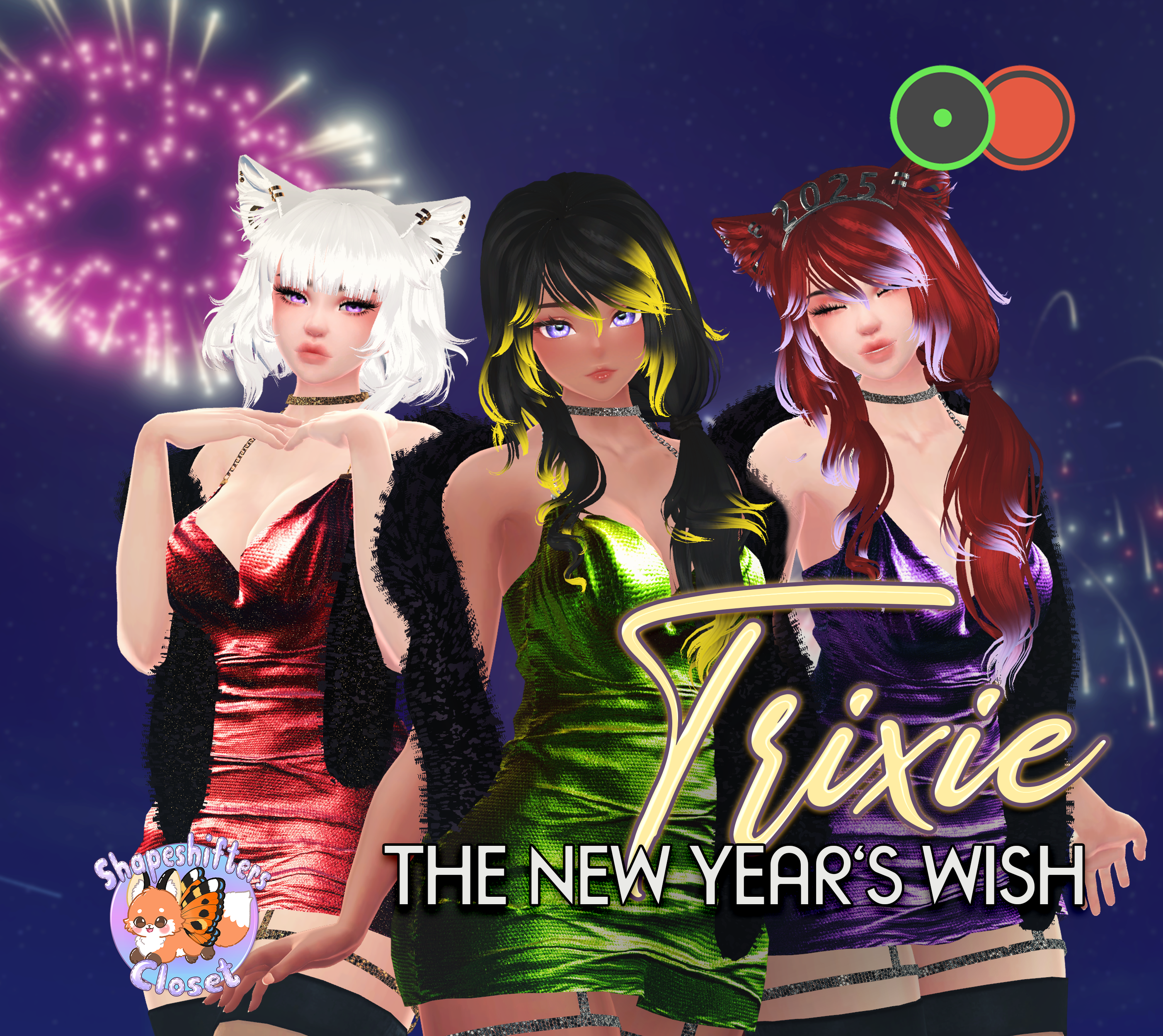 Trixie the New Year's Wish - Optimized Avatar - Gogo Loco (VRChat 3.0, PC)
