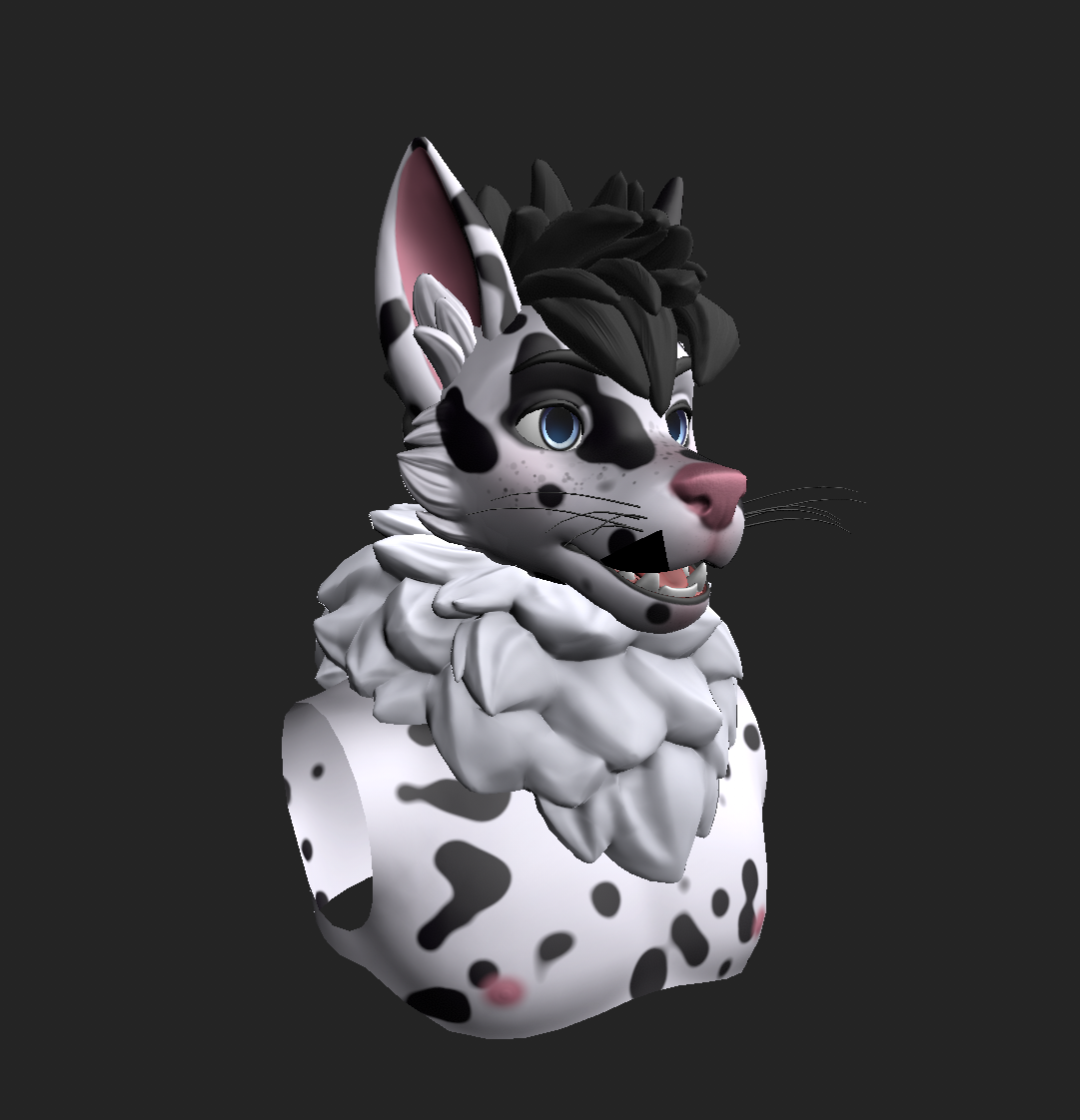 Dalmatian WinterPaw Texture