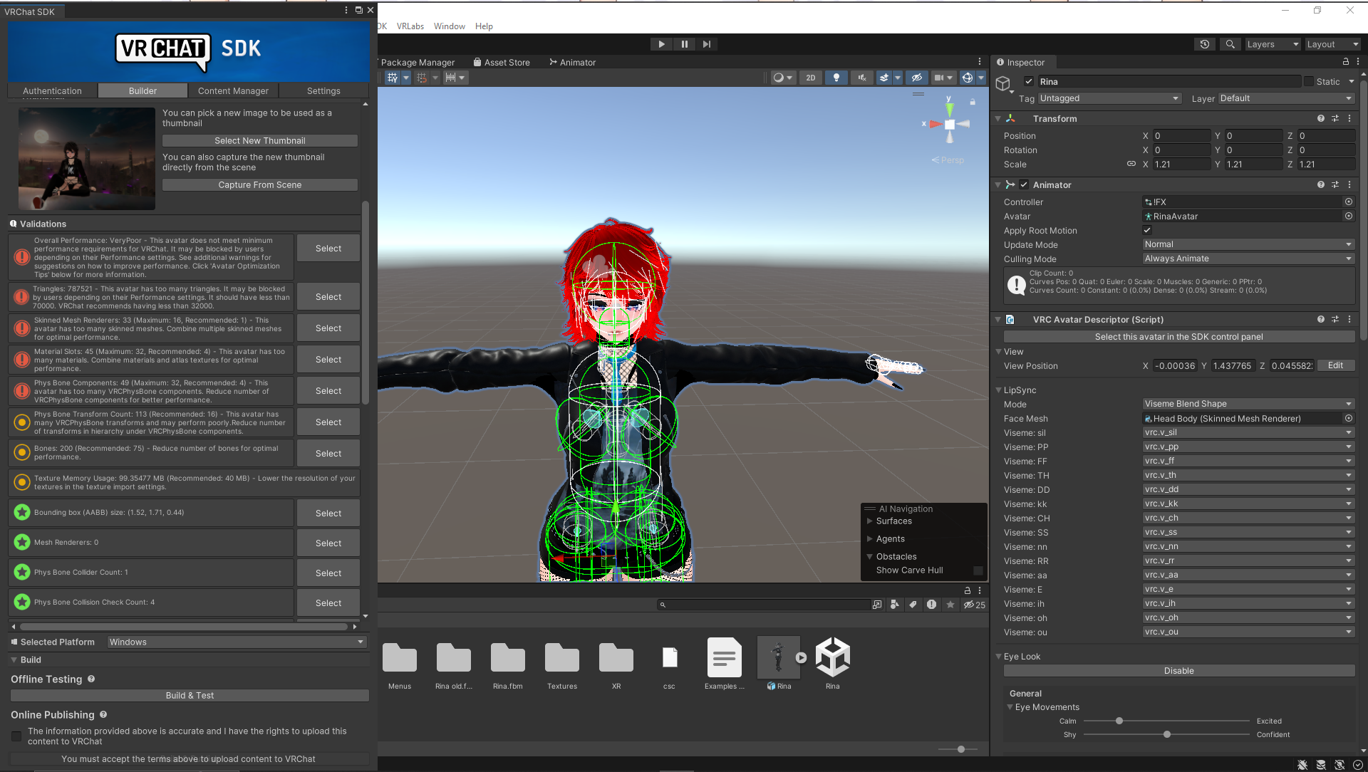 Rina - VRChat Avatar (PC ONLY)