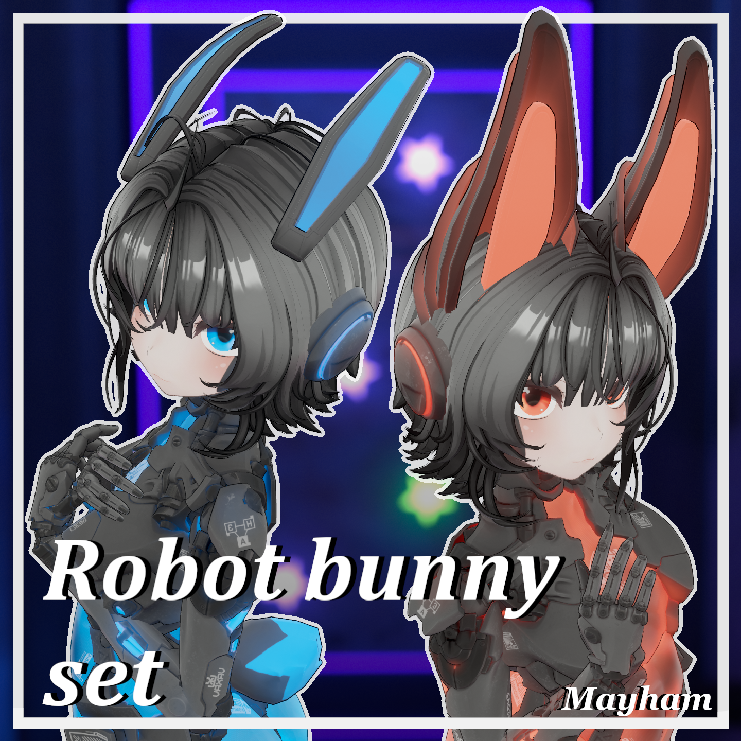 Robot bunny set
