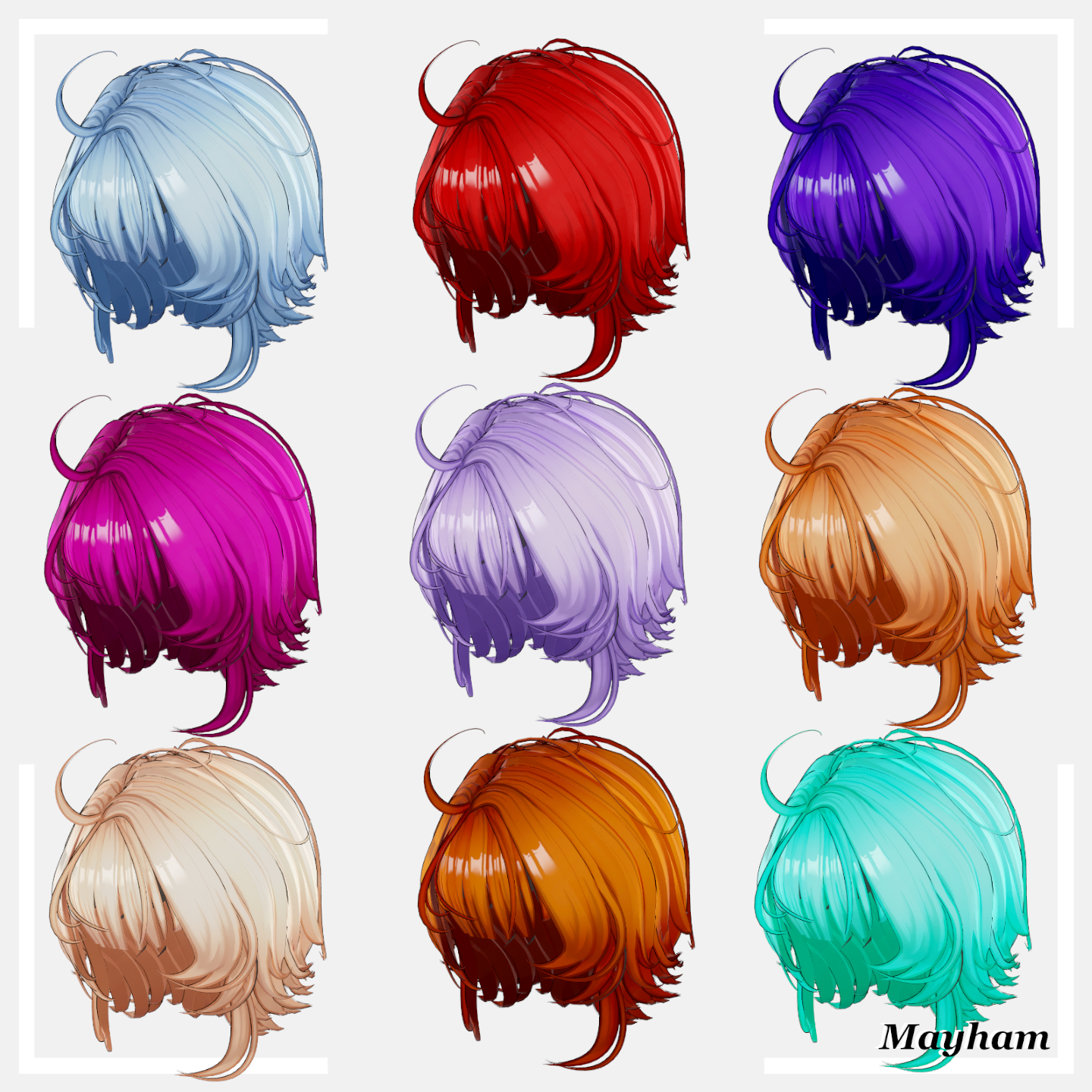 Short wolf hair (12 avatars)
