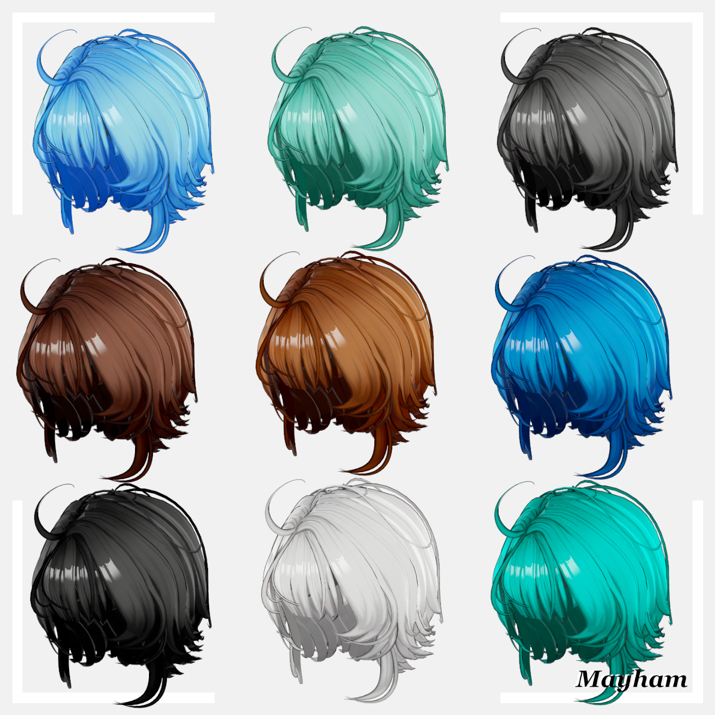 Short wolf hair (12 avatars)
