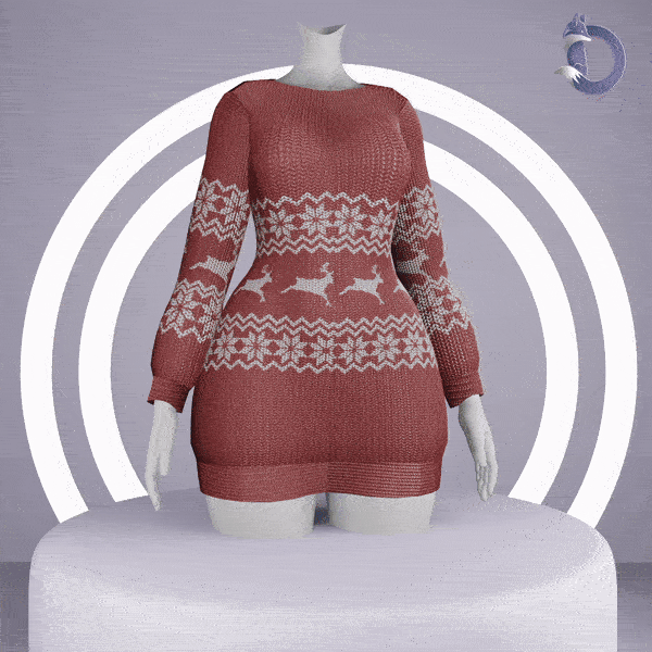 Dinzee's Comfy Sweater- Christmas Texture DLC 