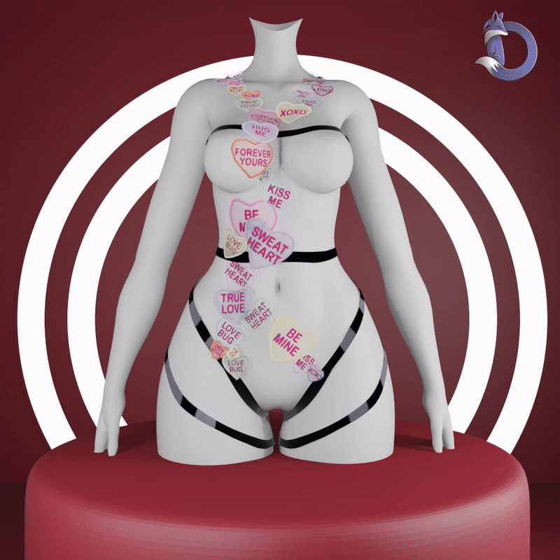 Dinzee's Convo Heart Body Harness