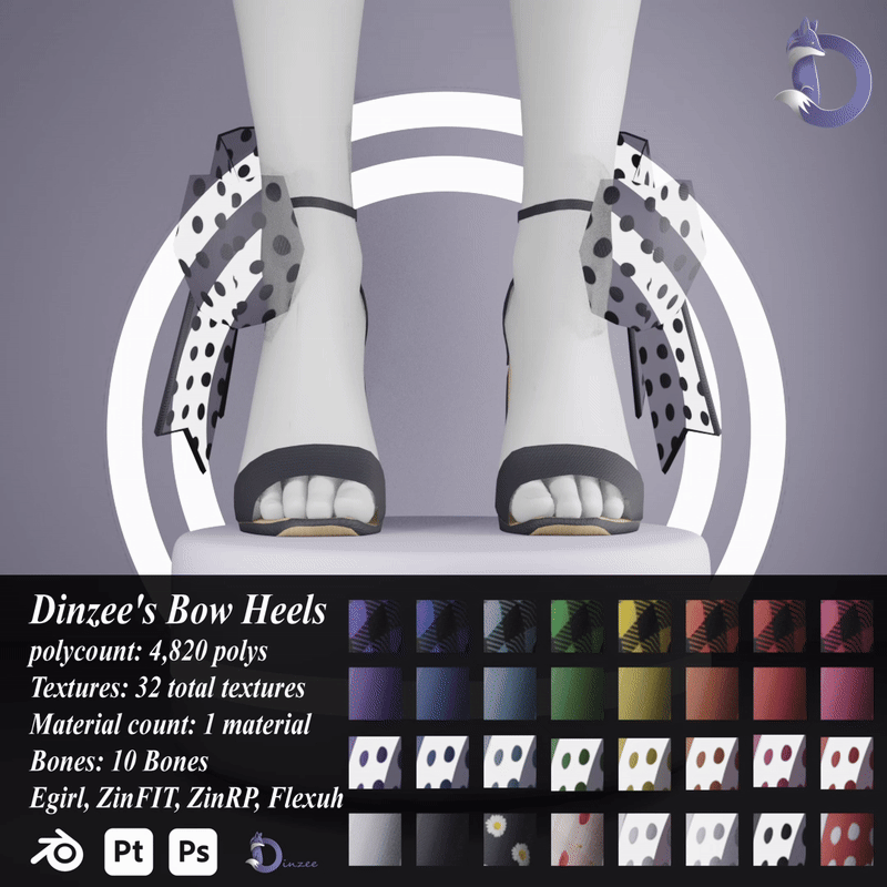 Dinzee's Bow Heels 