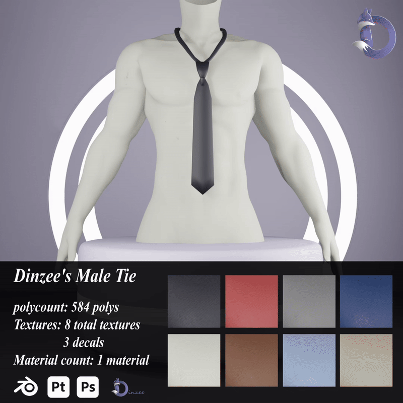Dinzee's Male Tie NITRO FREE