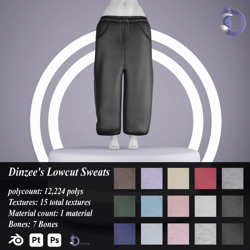 Dinzee's Lowcut Sweats 