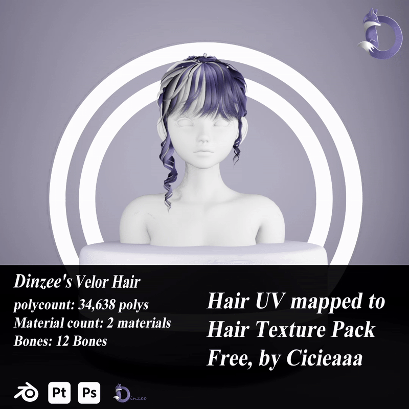 Dinzee's Velor Hair