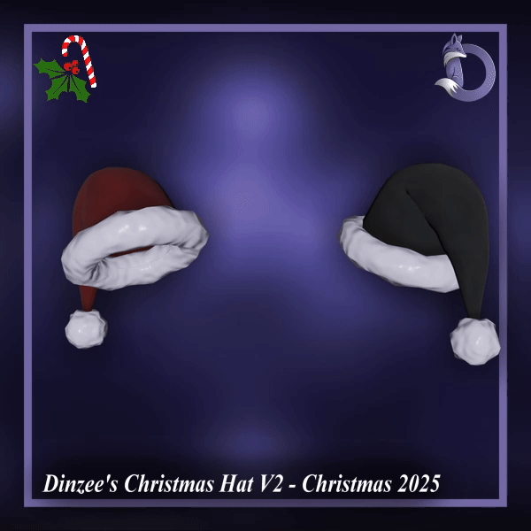 Dinzee's Christmas Hat V2- Christmas 2025 
