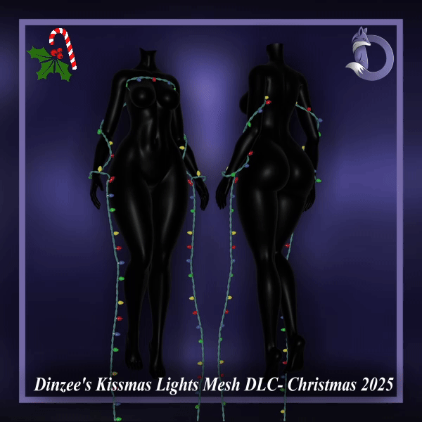 Dinzee's Kissmas Lights Mesh DLC- Christmas 2025