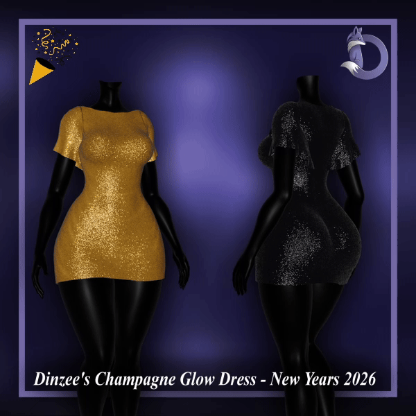 Dinzee's Champagne Glow Dress - New Years 2026